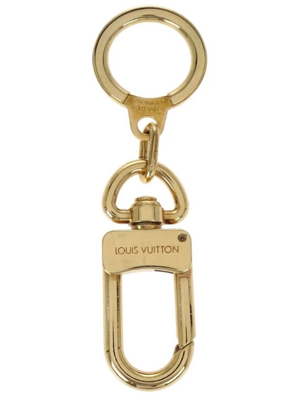 Louis Vuitton Anokre Bag Charm Key Holder Gold M62694 Small Good 197626